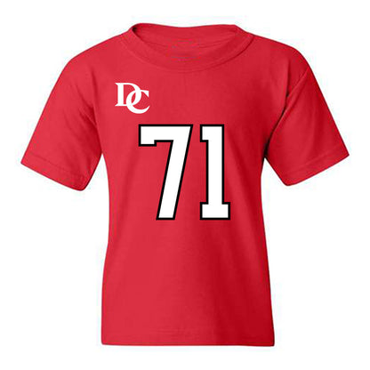 Davidson - NCAA Football : Cole Smith - Orange Youth T-Shirt-0