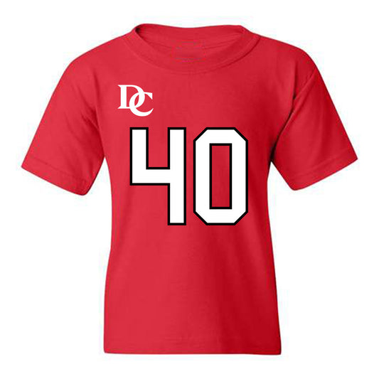 Davidson - NCAA Football : Carius McClain - Orange Youth T-Shirt