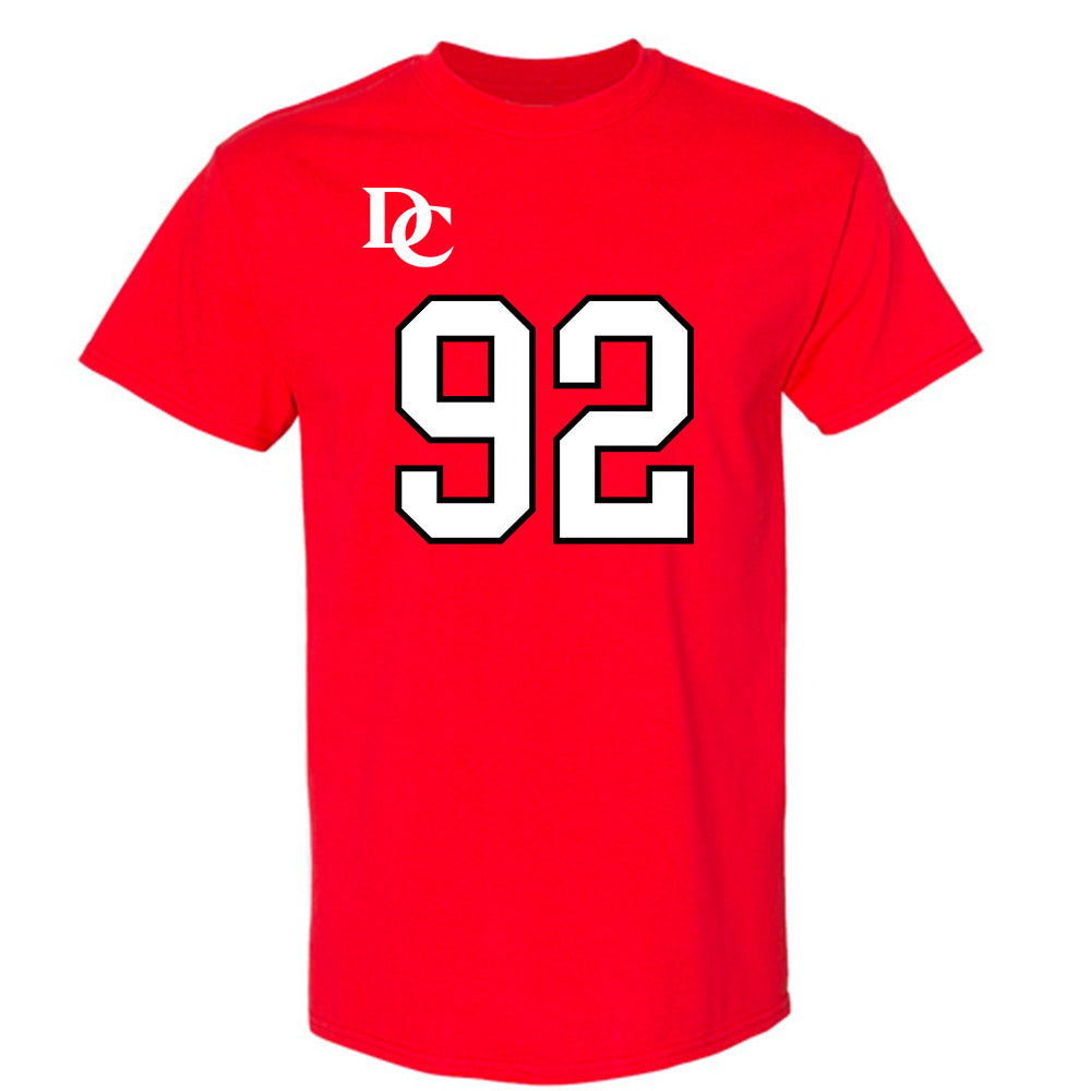 Davidson - NCAA Football : Christian Hayes - Orange T-Shirt-0