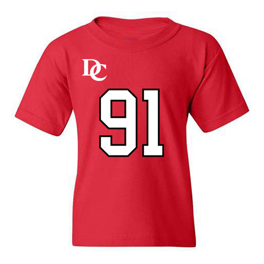 Davidson - NCAA Football : Will Volk - Orange Youth T-Shirt-0