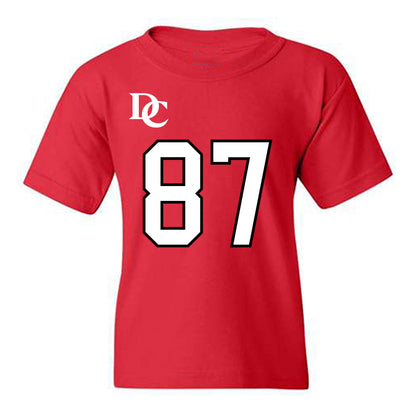 Davidson - NCAA Football : Cal Neubauer - Orange Youth T-Shirt-0