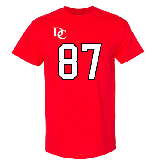 Davidson - NCAA Football : Cal Neubauer - Orange T-Shirt-0