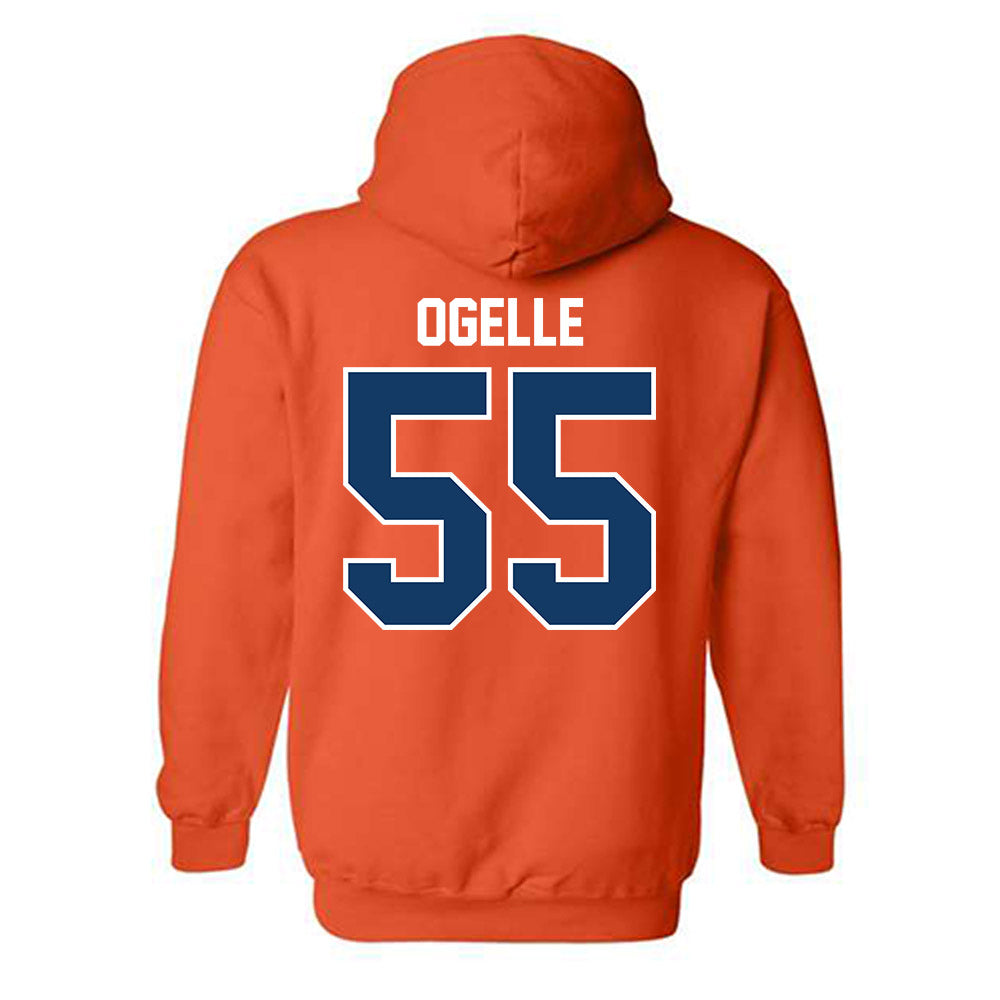 Bucknell - NCAA Football : Kulin Ogelle - Classic Shersey Hooded Sweatshirt-1
