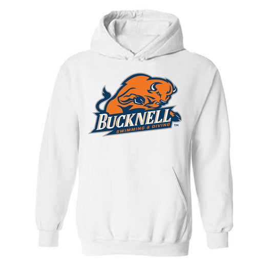 Bucknell - NCAA Men's Swimming & Diving : George Powers - Hooded Sweatshirt-0