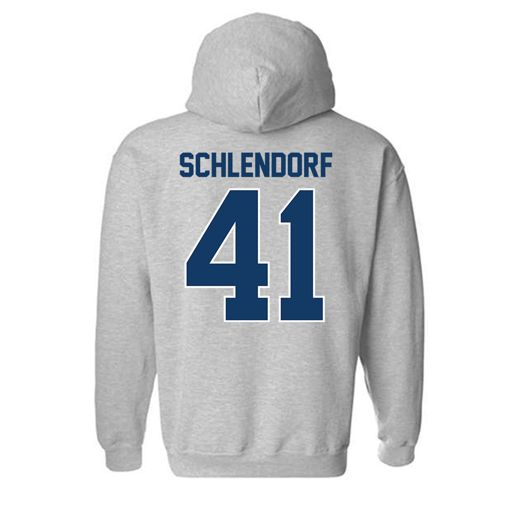 Bucknell - NCAA Football : James Schlendorf - Classic Shersey Hooded Sweatshirt-1
