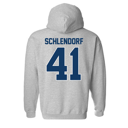 Bucknell - NCAA Football : James Schlendorf - Classic Shersey Hooded Sweatshirt-1