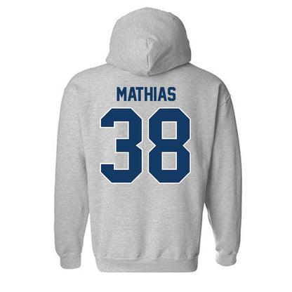 Bucknell - NCAA Baseball : Garrett Mathias - Classic Shersey Hooded Sweatshirt-1