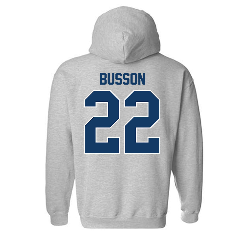 Bucknell - NCAA Football : Logan Busson - Classic Shersey Hooded Sweatshirt-1