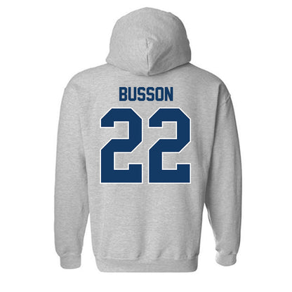Bucknell - NCAA Football : Logan Busson - Classic Shersey Hooded Sweatshirt-1