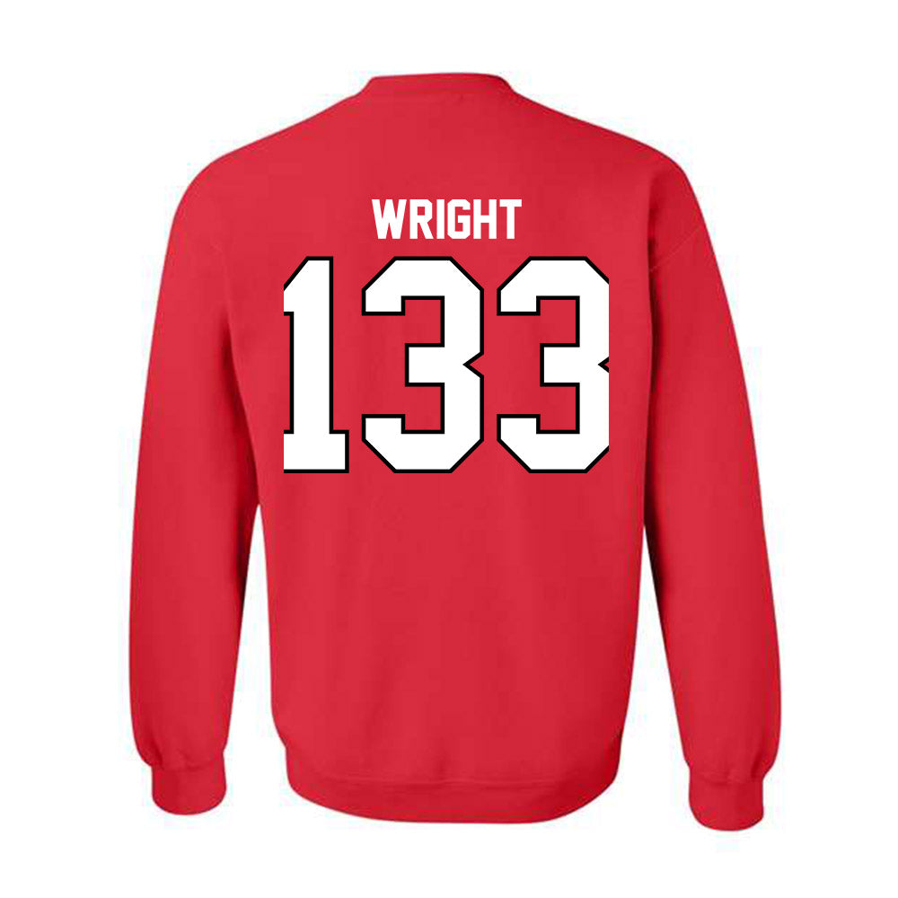 UCM - NCAA Wrestling : James Wright - Crewneck Sweatshirt-1