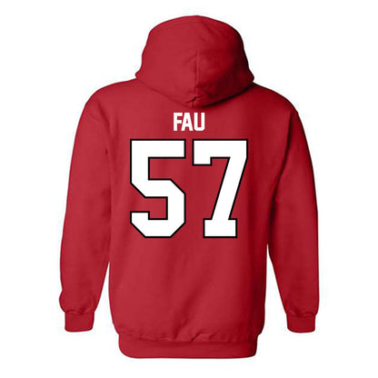 UCM - NCAA Football : Niko Fau - Hooded Sweatshirt-1
