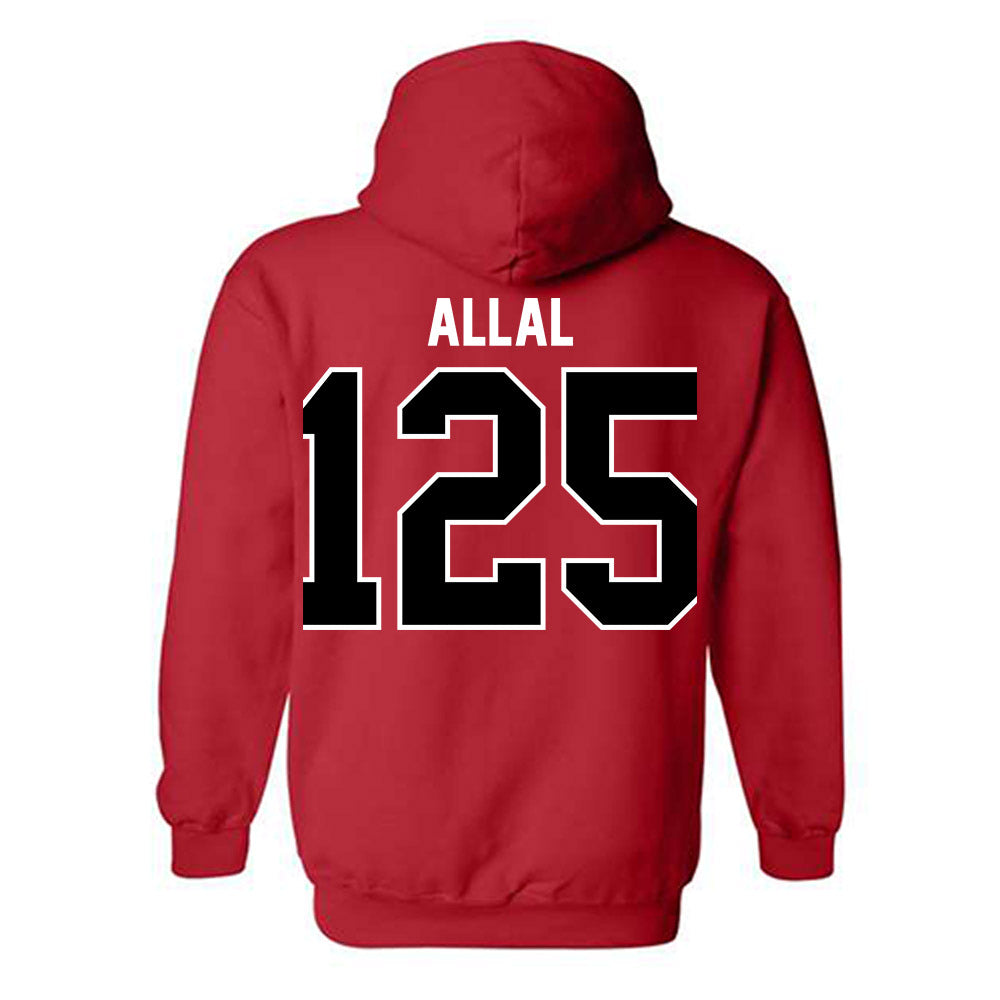 UCM - NCAA Wrestling : Karim Allal - Classic Shersey Hooded Sweatshirt-1