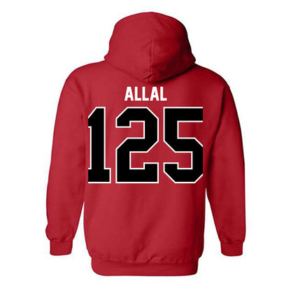 UCM - NCAA Wrestling : Karim Allal - Classic Shersey Hooded Sweatshirt-1