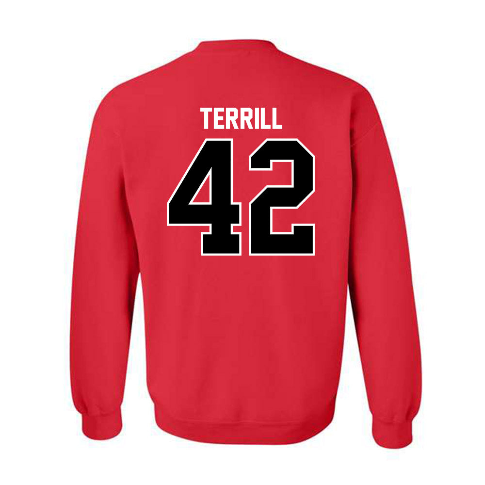 UCM - NCAA Baseball : Haden Terrill - Classic Shersey Crewneck Sweatshirt-1