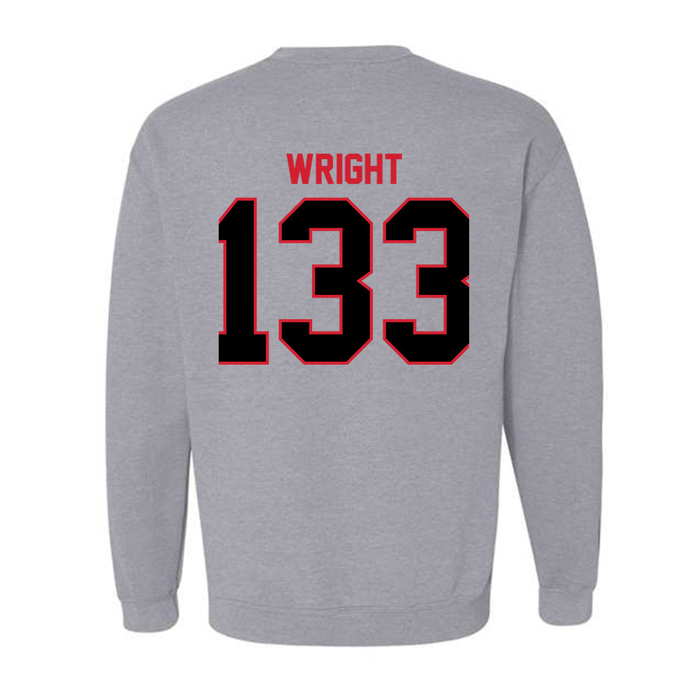 UCM - NCAA Wrestling : James Wright - Crewneck Sweatshirt-1