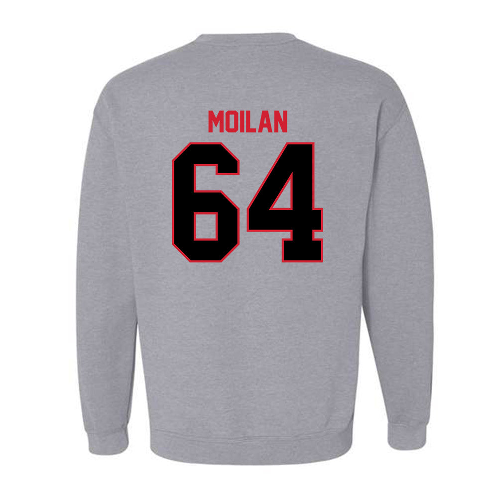 UCM - NCAA Football : RJ Moilan - Crewneck Sweatshirt-1