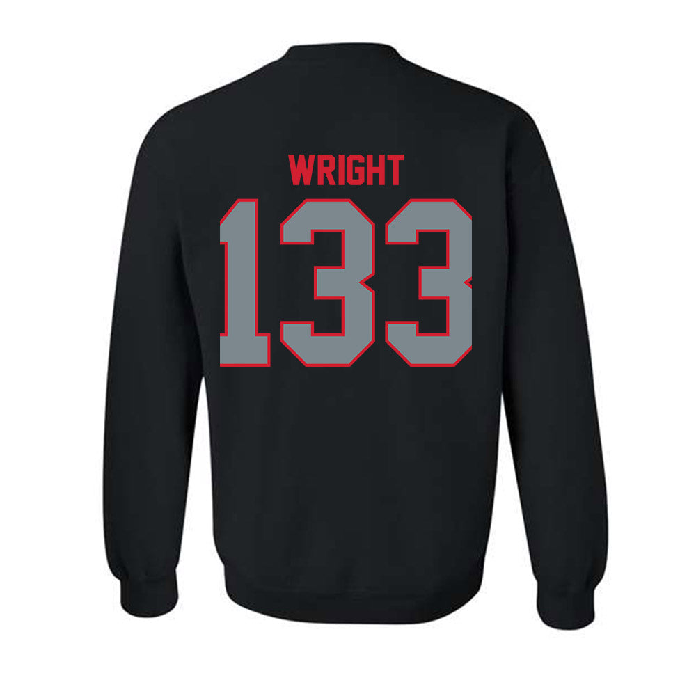 UCM - NCAA Wrestling : James Wright - Crewneck Sweatshirt-1