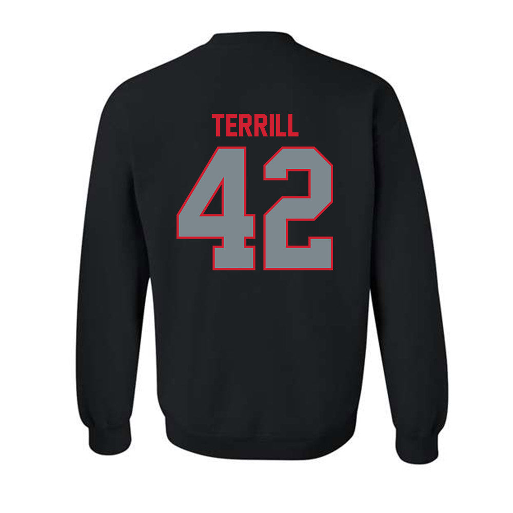 UCM - NCAA Baseball : Haden Terrill - Crewneck Sweatshirt-1