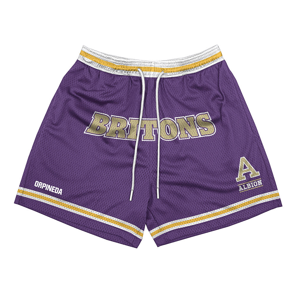 Albion - NCAA Men's Soccer : Christian Orpineda - Shorts-0