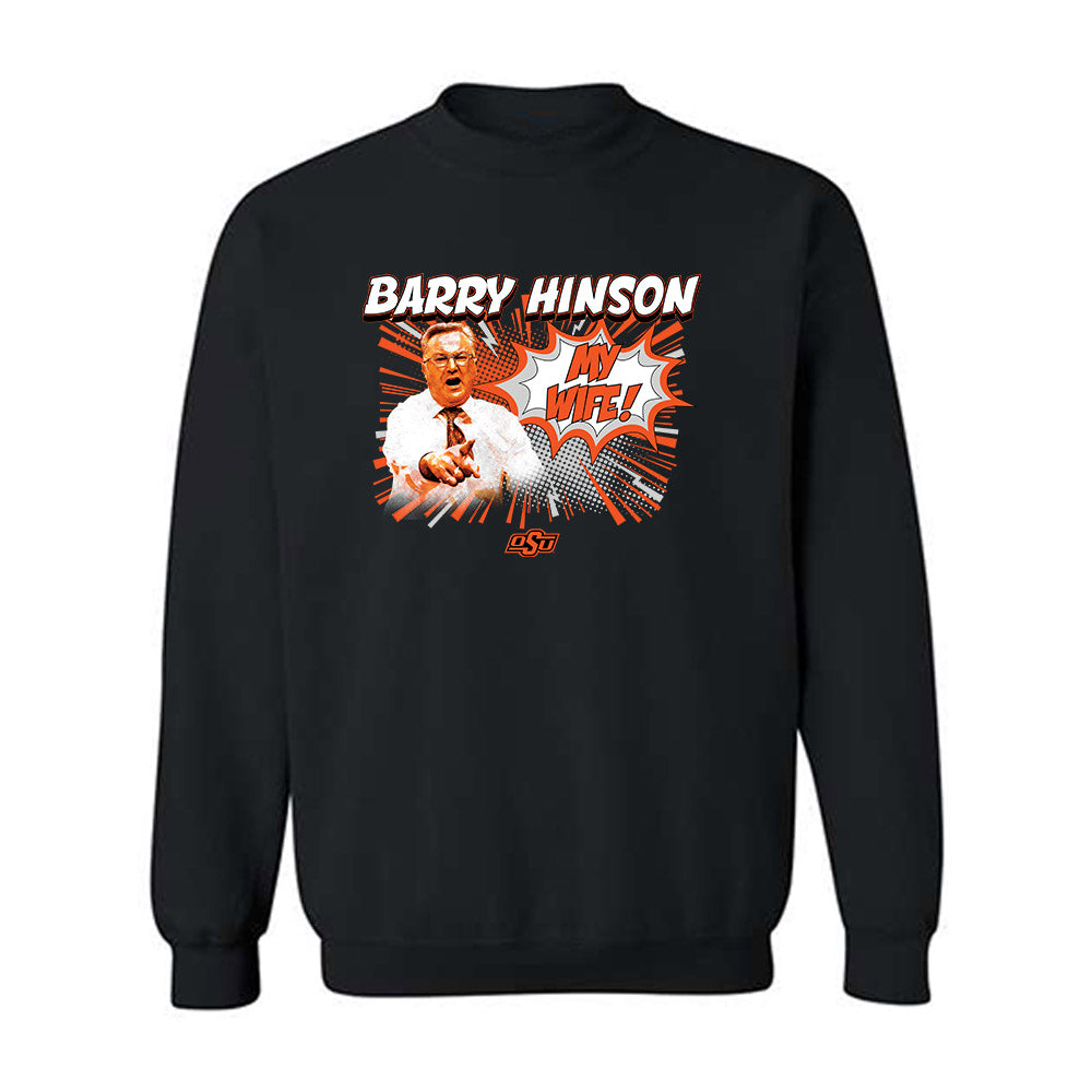 Oklahoma State - NCAA Men's Basketball : Barry Hinson - Crewneck Sweatshirt