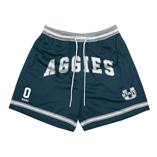 Utah State - NCAA Football : Enoka Migao - Shorts-0