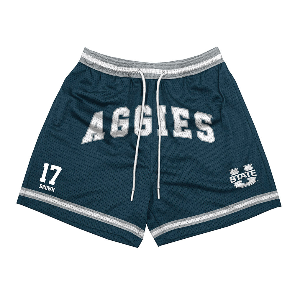 Utah State - NCAA Football : Mataira Brown - Shorts-0