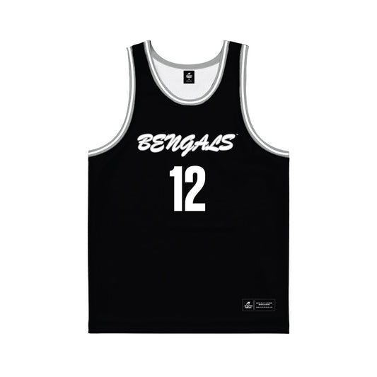 Idaho State - NCAA Men's Basketball : Lachlan Brewer - Black Basketball Jersey-0