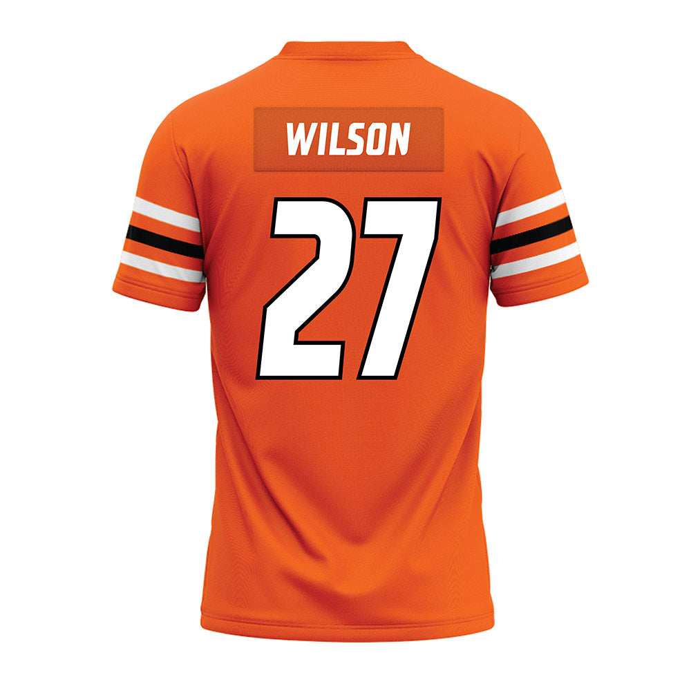Idaho State - NCAA Football : Jaylin Wilson - Orange Premium Football Jersey-1