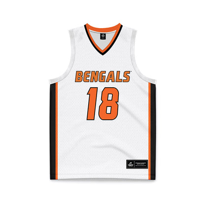Idaho State - NCAA Women's Basketball : Maeva Gauffrenet - White Basketball Jersey-0