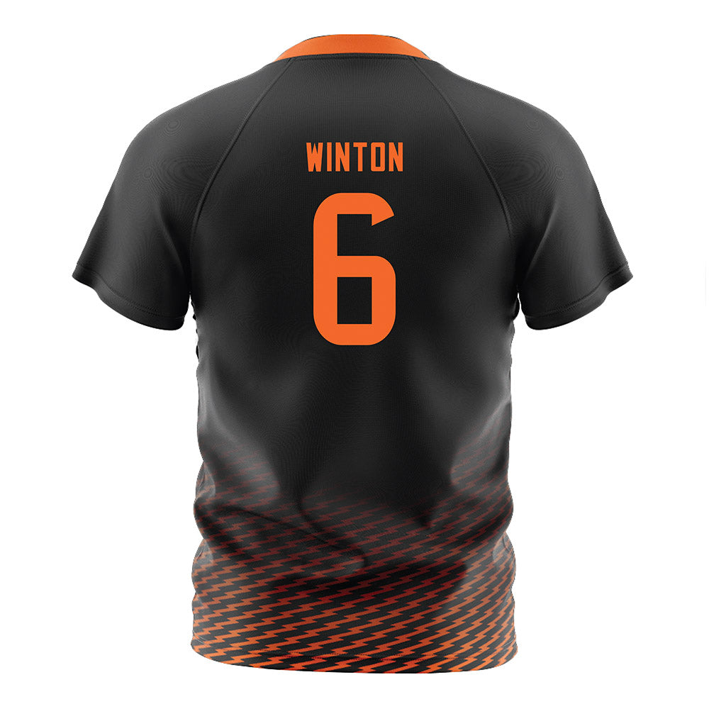 Idaho State - NCAA Women's Soccer : Isabella Winton - Black Soccer Jersey-1
