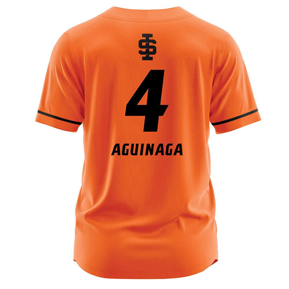 Idaho State - NCAA Softball : Kasey Aguinaga - Orange Jersey-1