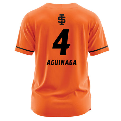 Idaho State - NCAA Softball : Kasey Aguinaga - Orange Jersey-1