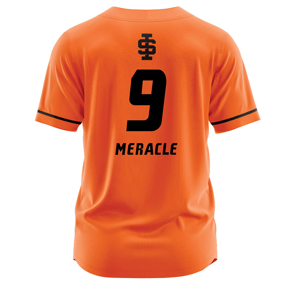 Idaho State - NCAA Softball : Megan Meracle - Orange Jersey-1