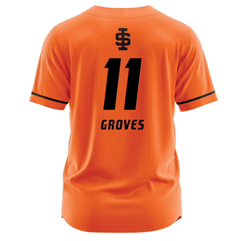 Idaho State - NCAA Softball : Sydney Groves - Orange Jersey-1