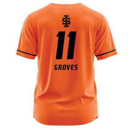Idaho State - NCAA Softball : Sydney Groves - Orange Jersey-1
