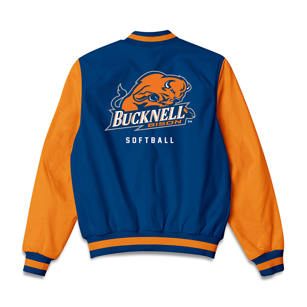 Bucknell - NCAA Softball : Reagan Powell - Bomber Jacket-1