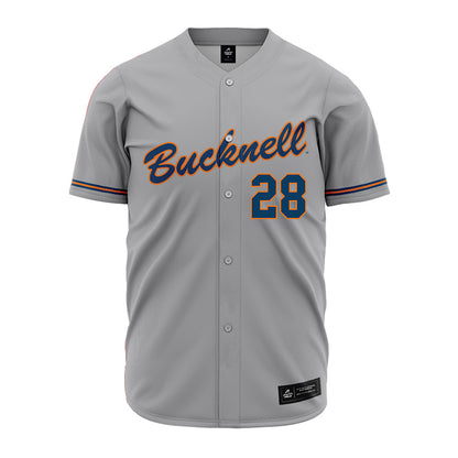 Bucknell - NCAA Baseball : Jack Keane - Gray Jersey-0