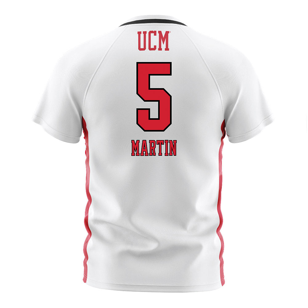 UCM - NCAA Women's Soccer : Kate Martin - White Soccer Jersey-1