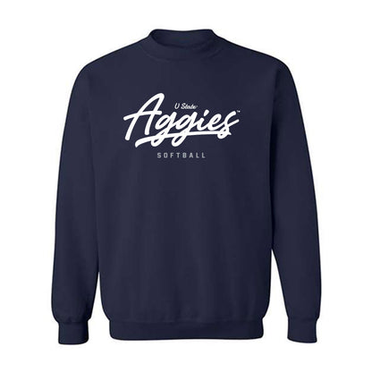 Utah State - NCAA Softball : Natalie Holzer - Classic Shersey Crewneck Sweatshirt-0