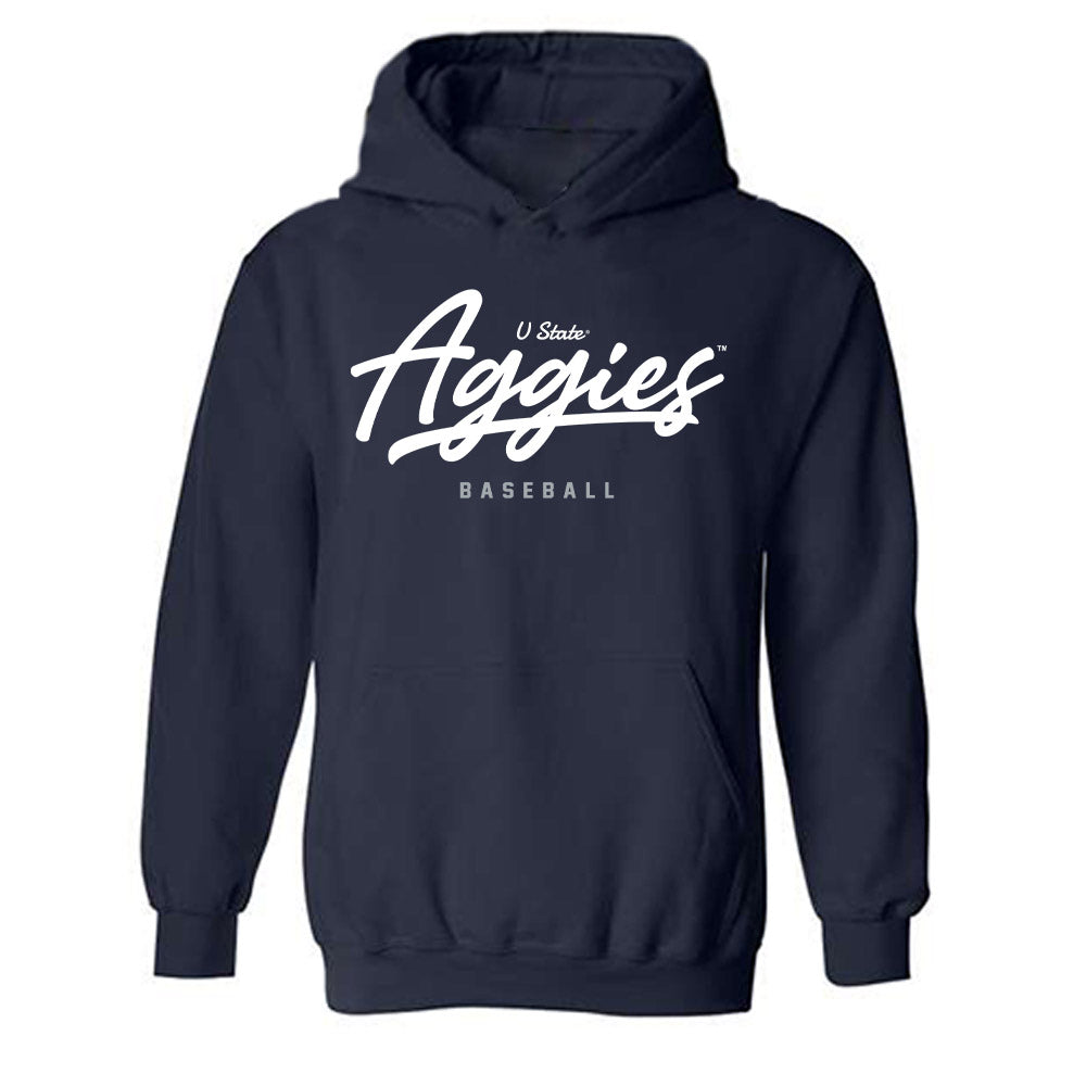 Utah State - NCAA Baseball : Hayden Gardner - Classic Shersey Hooded Sweatshirt-0