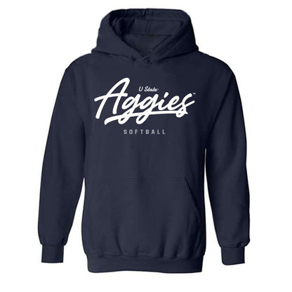 Utah State - NCAA Softball : Kaylee Erickson - Classic Shersey Hooded Sweatshirt-0
