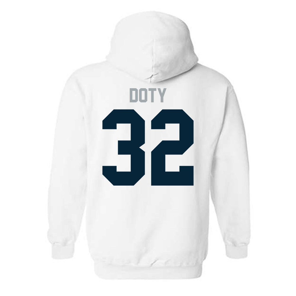 Utah State - NCAA Football : Charger Doty - Classic Shersey Hooded Sweatshirt-1