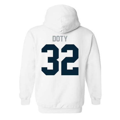 Utah State - NCAA Football : Charger Doty - Classic Shersey Hooded Sweatshirt-1