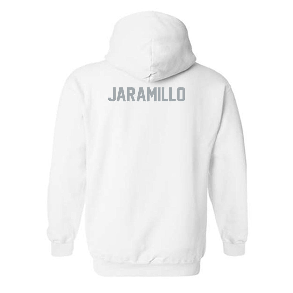 Utah State - NCAA Men's Golf : Esteban Jaramillo - Classic Shersey Hooded Sweatshirt-1
