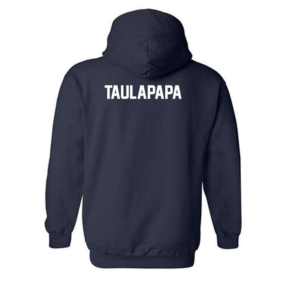 Utah State - NCAA Football : Clyde Taulapapa - Classic Shersey Hooded Sweatshirt-1