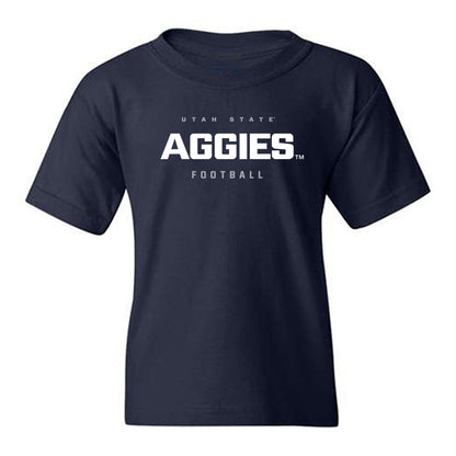 Utah State - NCAA Football : Tyler Haley - Classic Shersey Youth T-Shirt-0