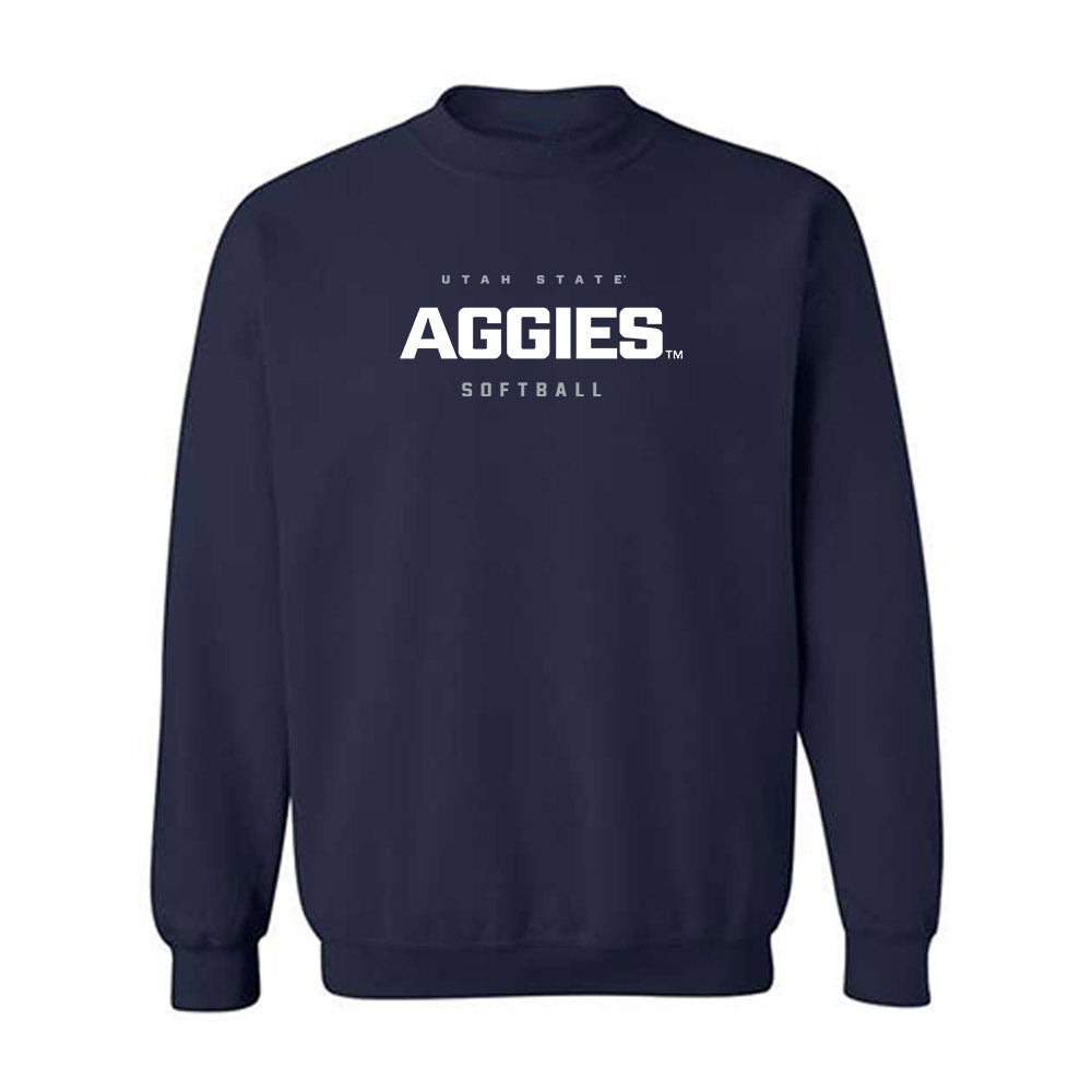 Utah State - NCAA Softball : Denay Smith - Crewneck Sweatshirt-0