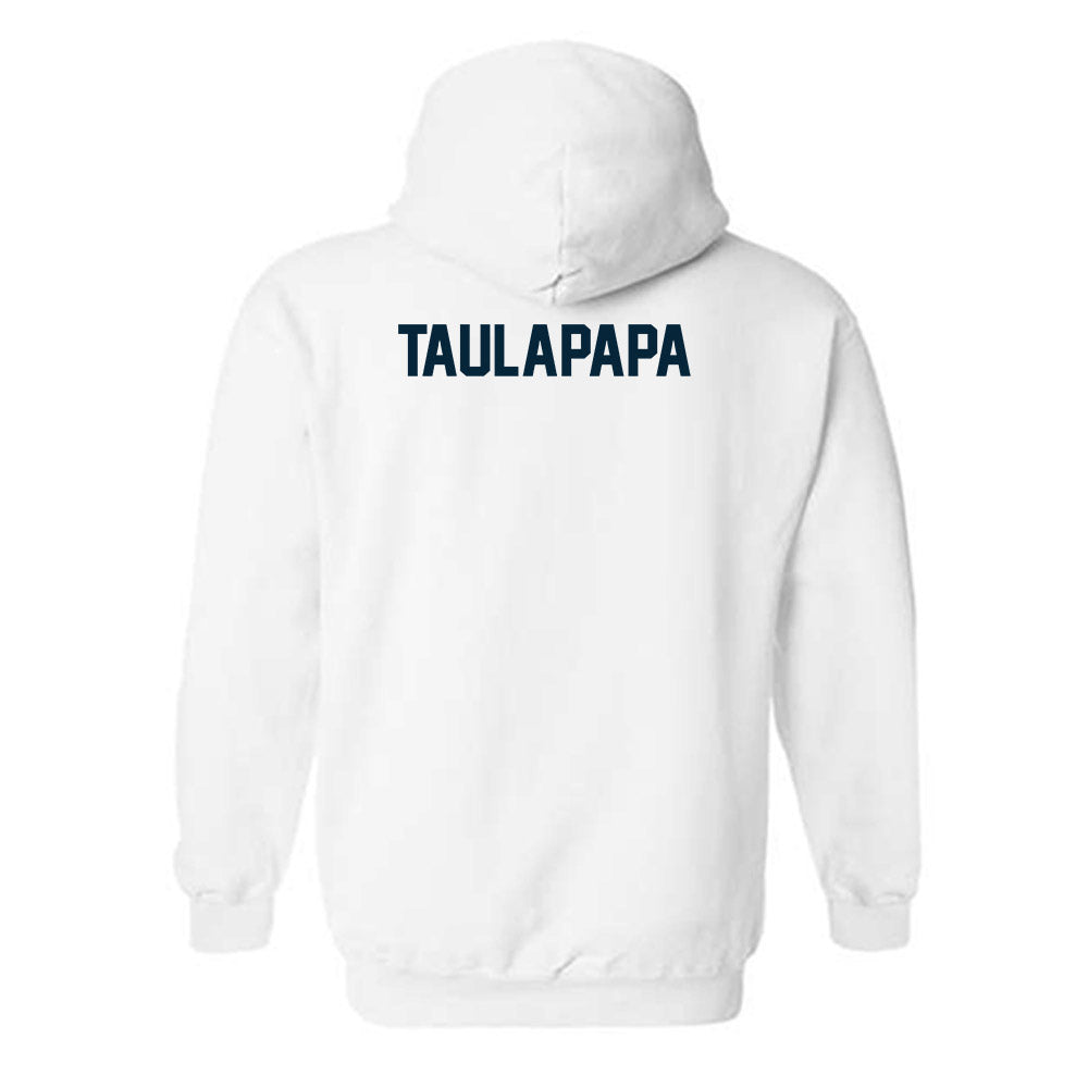 Utah State - NCAA Football : Clyde Taulapapa - Classic Shersey Hooded Sweatshirt-1