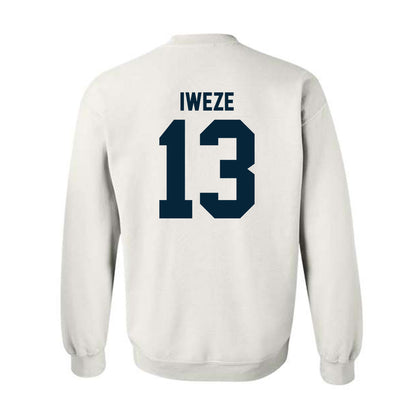 Utah State - NCAA Men's Basketball : David Iweze - Crewneck Sweatshirt-1