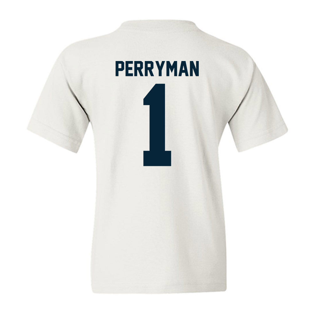 Utah State - NCAA Men's Basketball : Elijah Perryman - Classic Shersey Youth T-Shirt-1